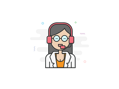 Customer Care customer care drug drugs girl icon icon illustration line icon medical medicine vector