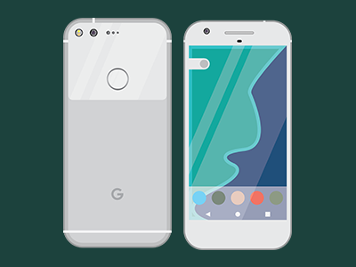 Google Pixel android flat google mobile phone technology