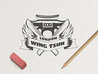 London Wing Tsun defence kungfu logo london thedesignpig