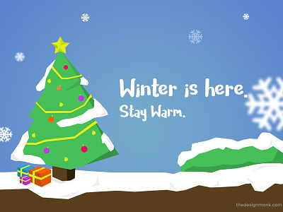 Winter is here. Stay Warm Folks! christmas greeting nepal new winter year