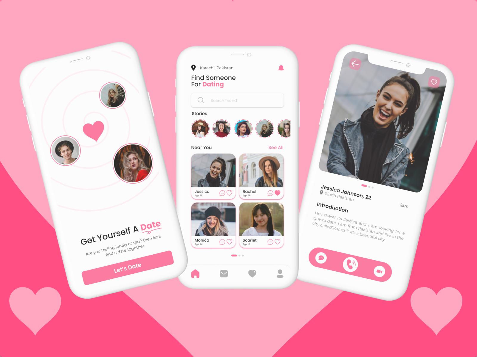 Dating App UI by Faraz Kk on Dribbble