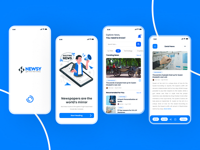 News App UI design journalist news app ui kit ui ux
