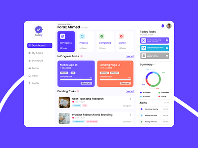 Task List Dashboard UI