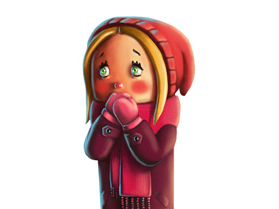 Shy girl 2d 2d art art digital art draw illustration photoshop picture wacom