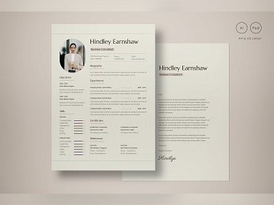 Simple Modern Resume graphicook studio