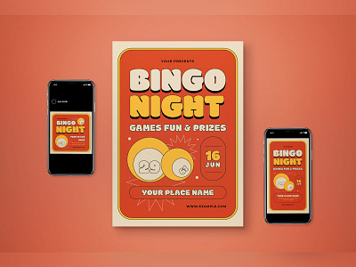 Bingo Night Flyer Set