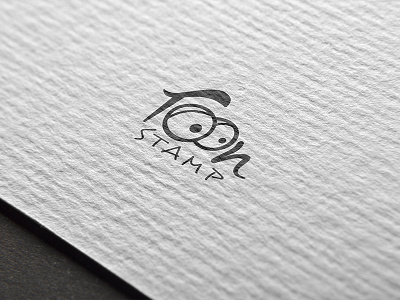 Toon Stamp eye logo stamp toon