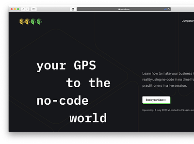 Nocolo.co - Initial Launch clean color jumpstart session minimalist nocode notion ui