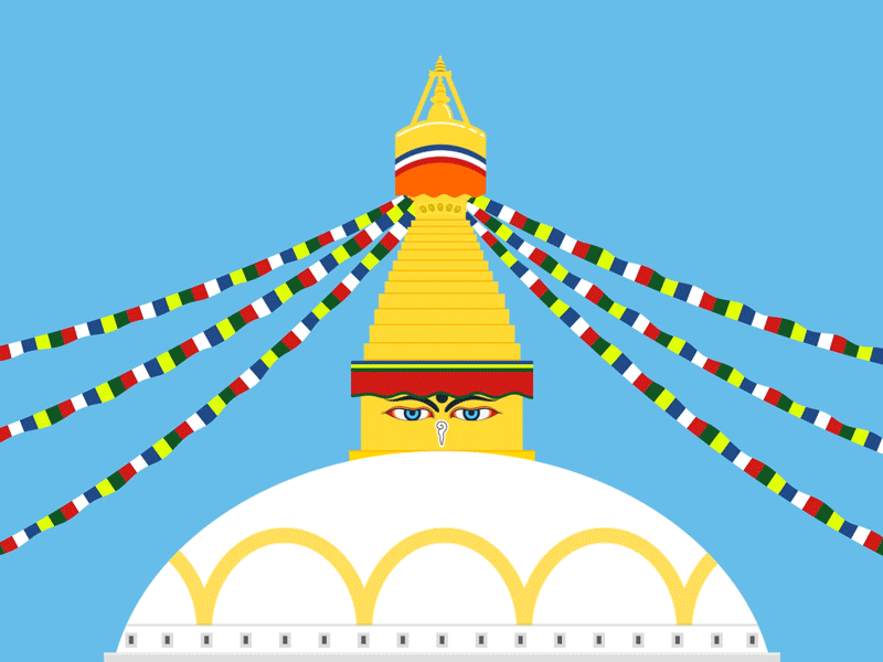 Boudhanath Stupa Canvas Print / Canvas Art by Anna Elkins - Fine Art America