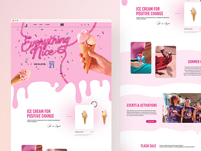 Jenís ice cream web design #2 ui webdesign