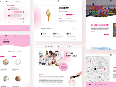 Jenís ice cream web design #3 ui webdesign