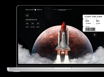 GALLAXI BOYZ - SPACE TRAVEL design galaxy mars nasa planets space exploration space travel spaceship ui ui design web design web ui website