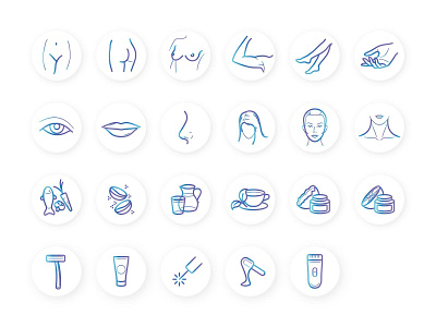 Icon set for Beauty Clinic