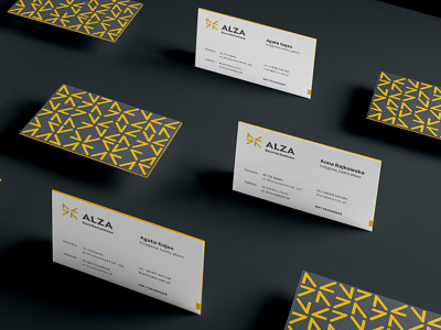 ALZA, business card design accounting brand design brand identity brandglow branding business card design logo logo design logotype office stationery stationery design visual identity