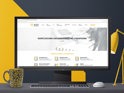 ALZA, website design accounting brand design brand identity brandglow branding branding design logo design logotype office one page design one page website visual identity website website design