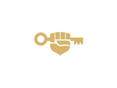 Logo Fh brandglow hand key logo mark