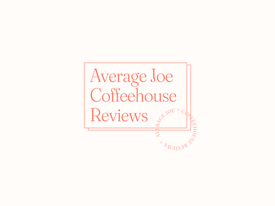 Average Joe Coffeehouse Reviews branding design flat logo minimal
