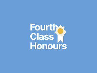 Fourth Class Honours Logo branding design flat logo minimal