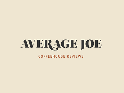 Average Joe Coffeehouse Reviews branding design logo typography