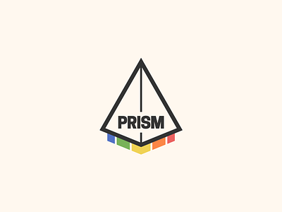 Prism branding design flat illustration logo minimal
