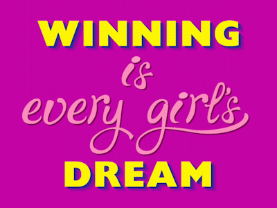 Feminist Friday 02 animation dream gif kinetic leslie knope parks and recreation typography winning