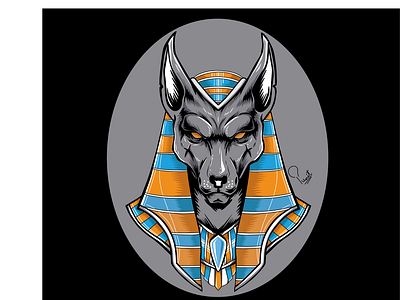 Anubis animation design illustration logo