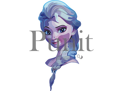 Elsa animation design illustration