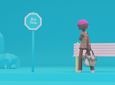 the ride 3d animation blender design illustration