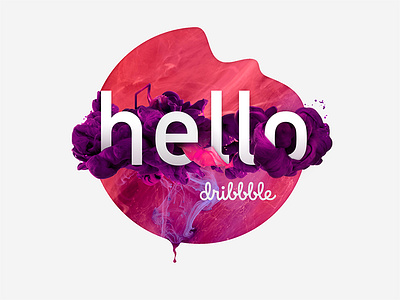 Hello! debut first haze illustration purple shot thanks violet