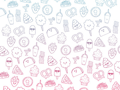 Fun Pattern cute design graphic design illustration summer surface design