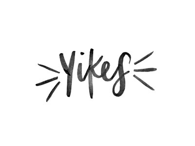 Yikes! brush calligraphy design graphic design handlettering ink lettering type type design typography watercolor