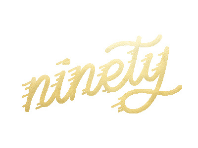 Ninety birthday cards custom hand lettering lettering type typography