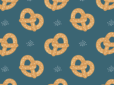 Pretzels custom design graphic design new york pattern pattern design pretzels street food surface design