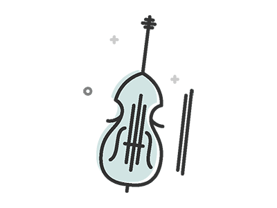 Cello custom gif icon vector