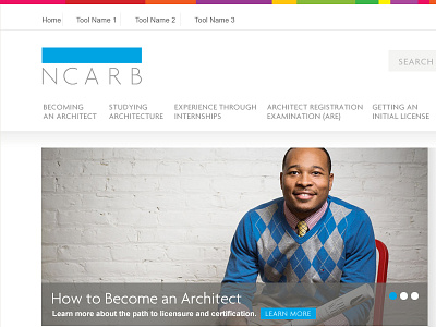 NCARB Homepage website