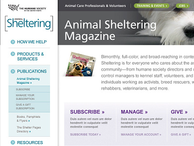 The Humane Society Templates