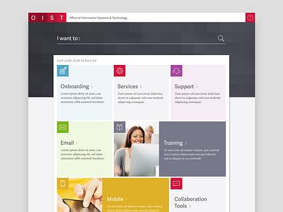 OIST Homepage Design Concept design visual