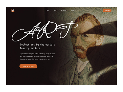 Art dealer Website webdesign ux ui artist