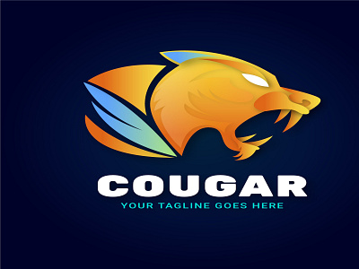 Cougar branding logo 3d animation app branding design graphic design illustration logo ui vector