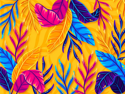 Colorful summer background for zoom