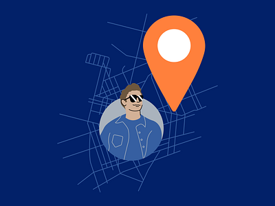 Find Cars in Your Area autotrader illustration mobile app