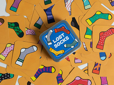 Lost Socks Memory Game boardgame branding colours design gamedesign graphic design graphicdesign illustration lostsocks memorygame