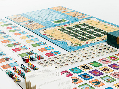 Boardgame THE ISLAND / OSTROV boardgame graphic design illustration ostrov the island