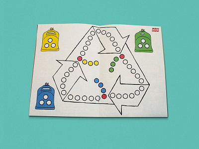 Educational Boardgame boardgame children educational graphic design how to illustration recycling