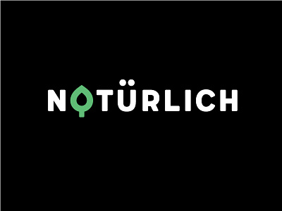 Natürlich logo coffee shop graphic design leaf logo naturlich