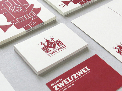 Kollektiv Zwei/Zwei branding illustration logo typography vector
