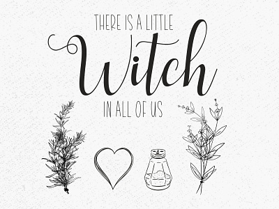 There is a little Witch in all of us graphic design