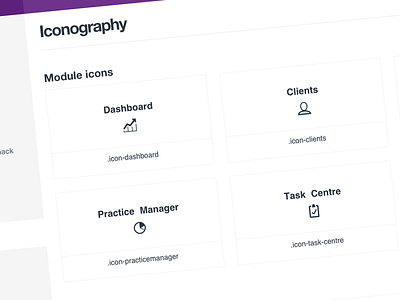 MYOB Pattern Library icons interface library pattern ui ux