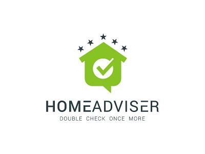 iconic Logo design for HomeAdviser branding design homeadviser homelogo illustration logo logos minimalist design modernlogo vector