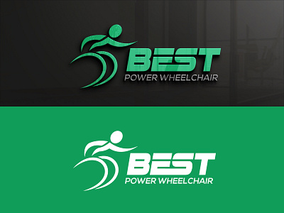 Best Power wheelchair bestchair branding design illustration logo logos medical minimalist design powerwheelchair ui vector wheelchair